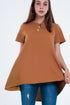 T-shirt dress in brown Szua Store