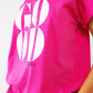 T-shirt With Good Vibes Text In Fuchsia - Szua Store