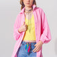 Textured Loose Fit Shirt in Pink - Szua Store