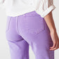 Wide leg jeans in purple - Szua Store