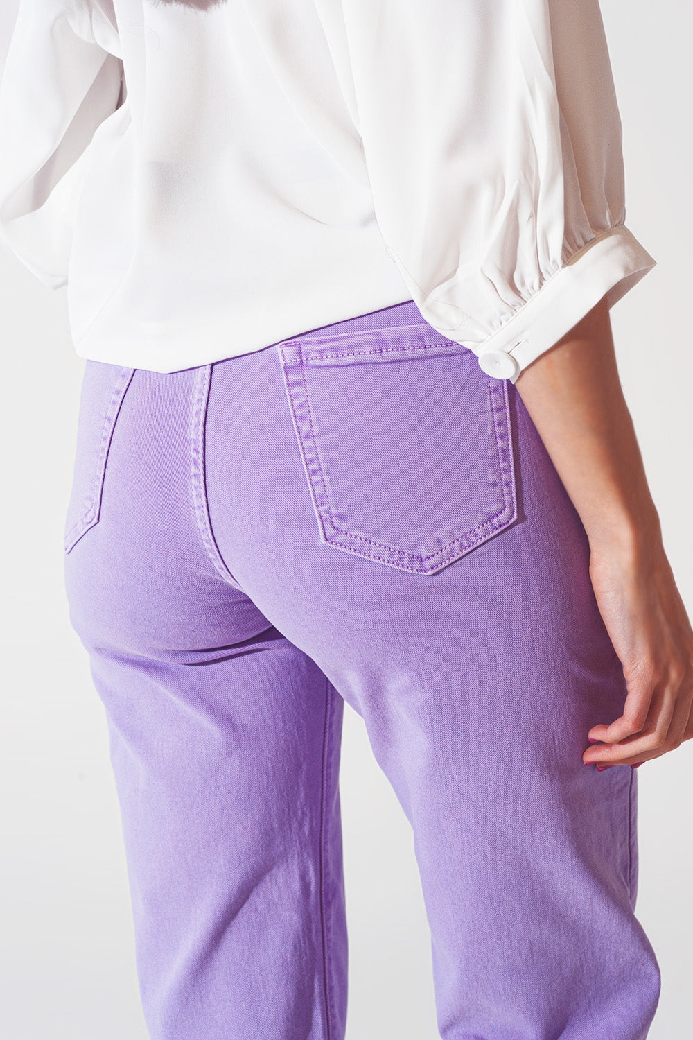 Wide leg jeans in purple - Szua Store