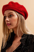 Wool beret in red Szua Store