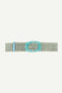 Q2 Woven belt with resin buckle in lightblue