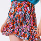 Wrap frill mini skirt in orange and pink - Szua Store