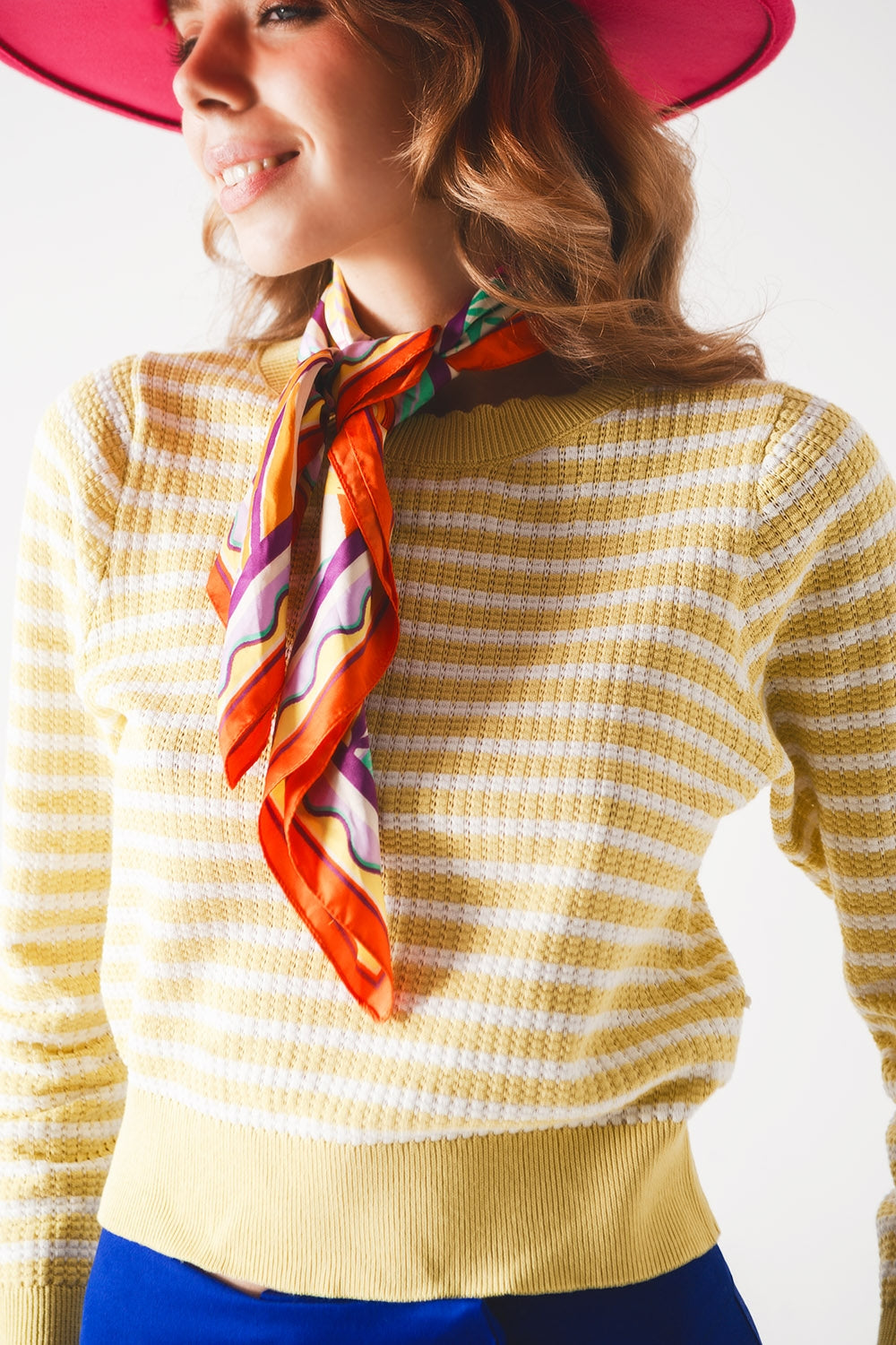 Yellow striped Sweater Szua Store