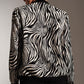 Zebra print short bomber jacket Szua Store